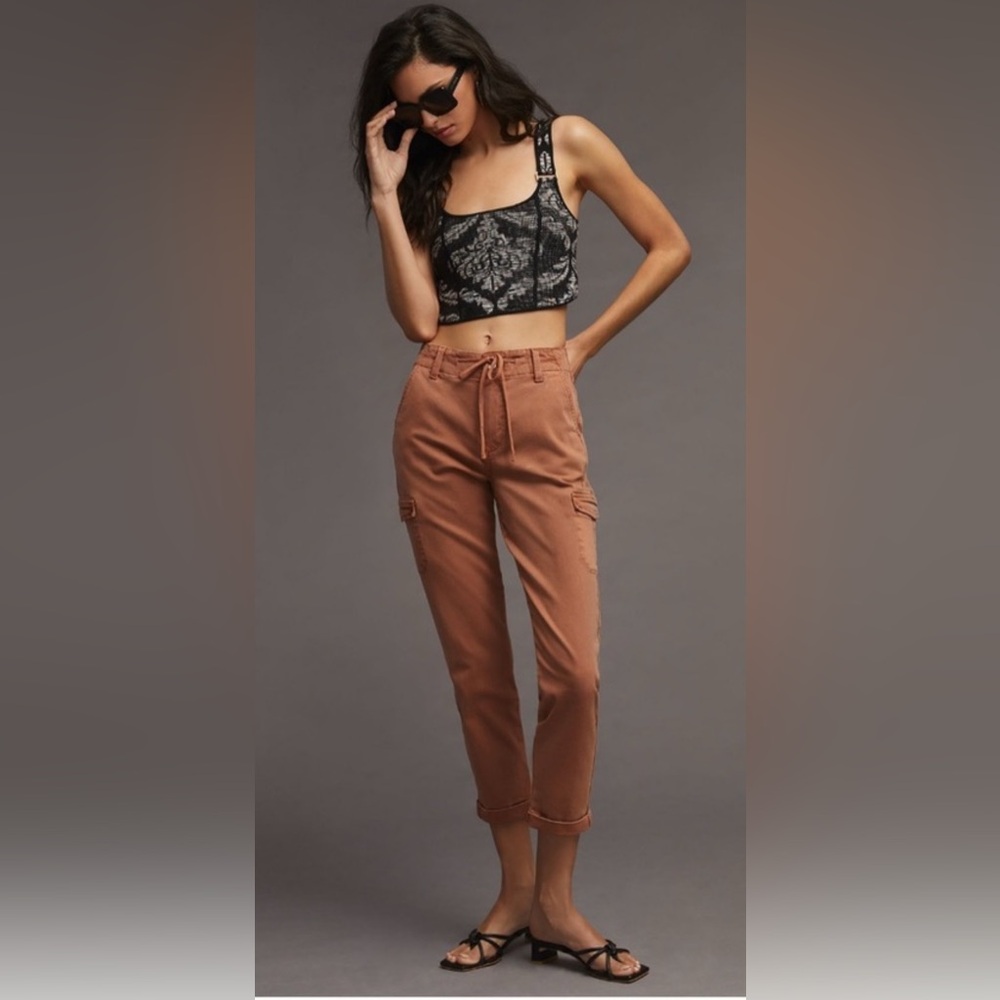 PAIGE Brown Cargo Pants